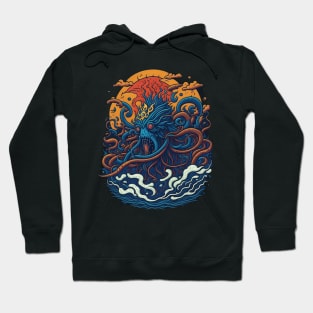 Funny Octopus at the sea Hoodie